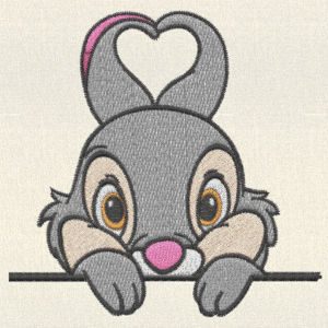 Cute Bunny Embroidery Design