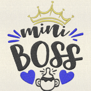 Mini Boss Embroidery Design