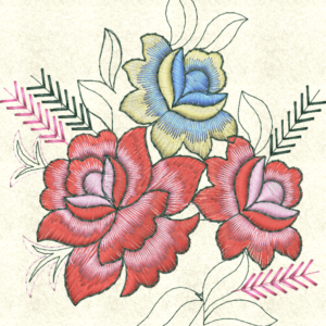 Vintage Trio Floral Bouquet