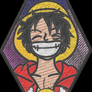 One peace-Pirate King embroidery design