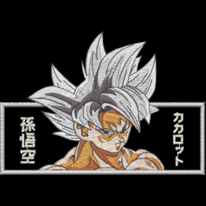 Saiyan Warrior - Ultra Transformation Anime Embroidery Design
