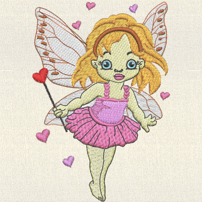 Little Heart Fairy - Embroidery Design