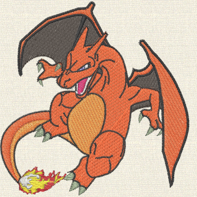 Dragon ball - Cartoon embroidery design