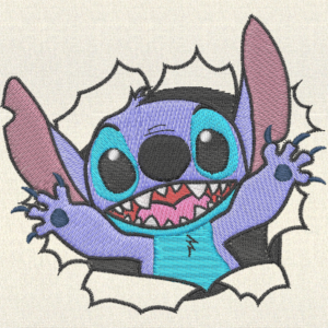 Stitch Anime-Embroidery Design