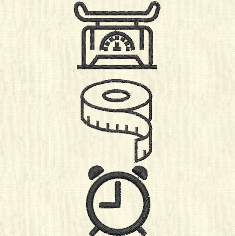 Newborn Announcement Symbols-Embroidery Pattern