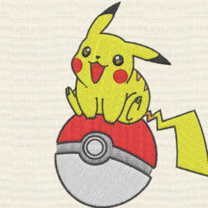 Pikachu- Embroidery Design