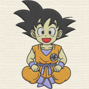 Goku Anime - Embroidery Design