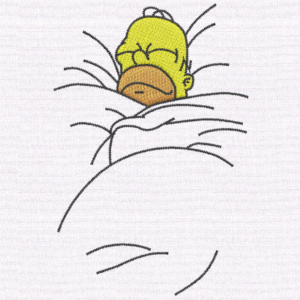 Homer Simpson-Embroidery Design