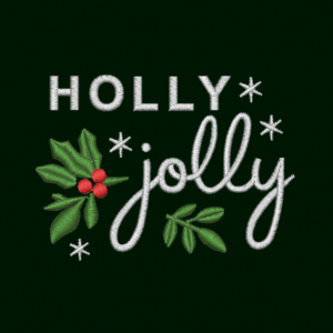 Holly Jolly Christmas - embroidery design